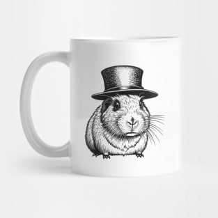 Guinea Pig Love - Cute Guinea Pig wearing a hat Mug